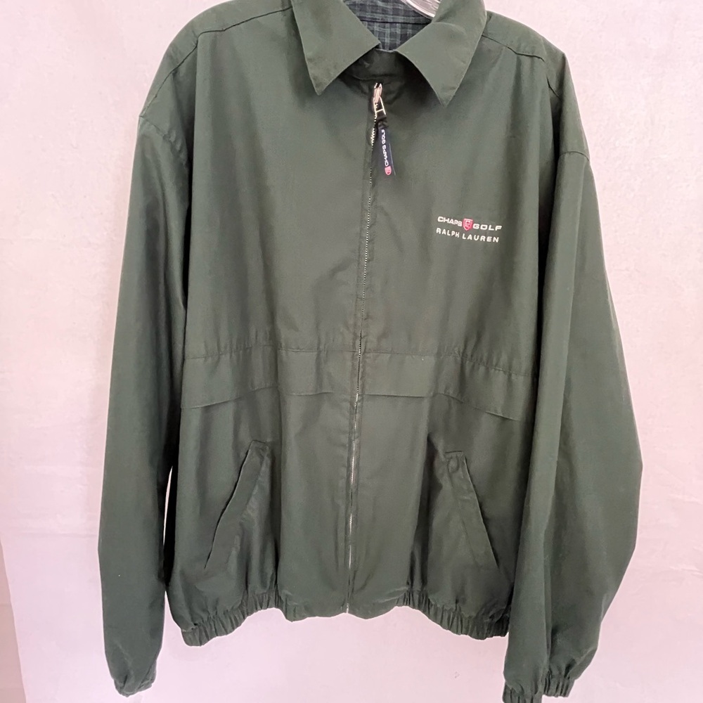 Chaps Ralph Lauren Golf Dark Green Lightweight Jacket Large